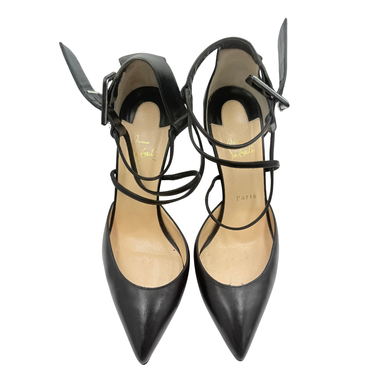 Christian Louboutin Leather D'Orsay Pumps Black