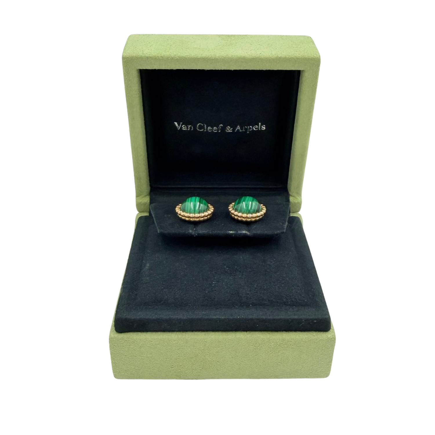 18k Gold Perlée Couleurs Earrings