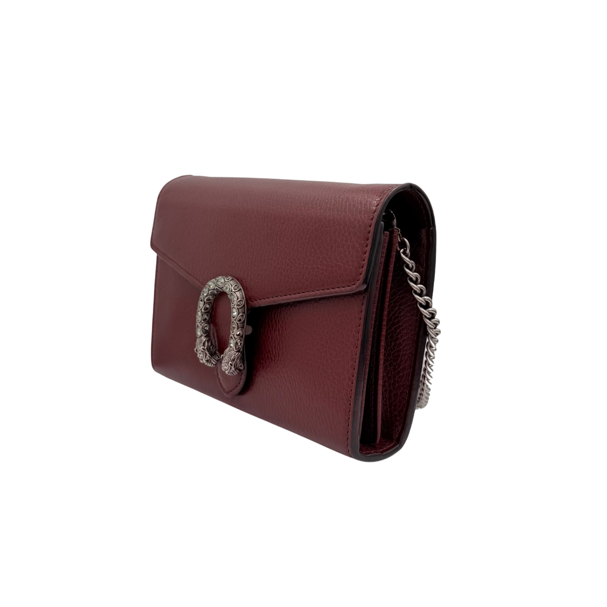 Small Dionysus Wallet on Chain Burgundy