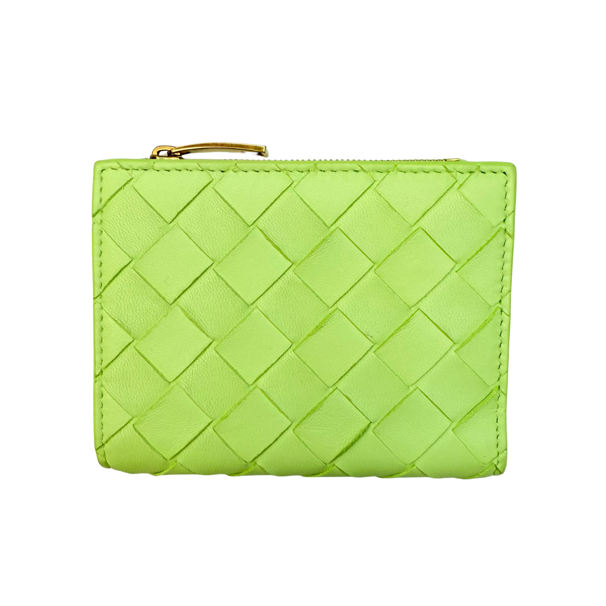 BOTTEGA VENETA★素敵!Green Grained LEATHER BIFOLD Wallet 49_199c1a3e-c6ef-443f-aafd-