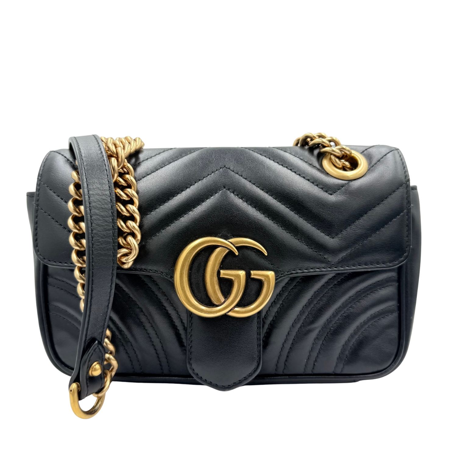 Gucci Small GG Marmont Bag Black