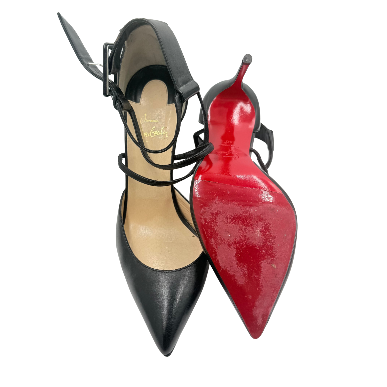Christian Louboutin Leather D'Orsay Pumps Black