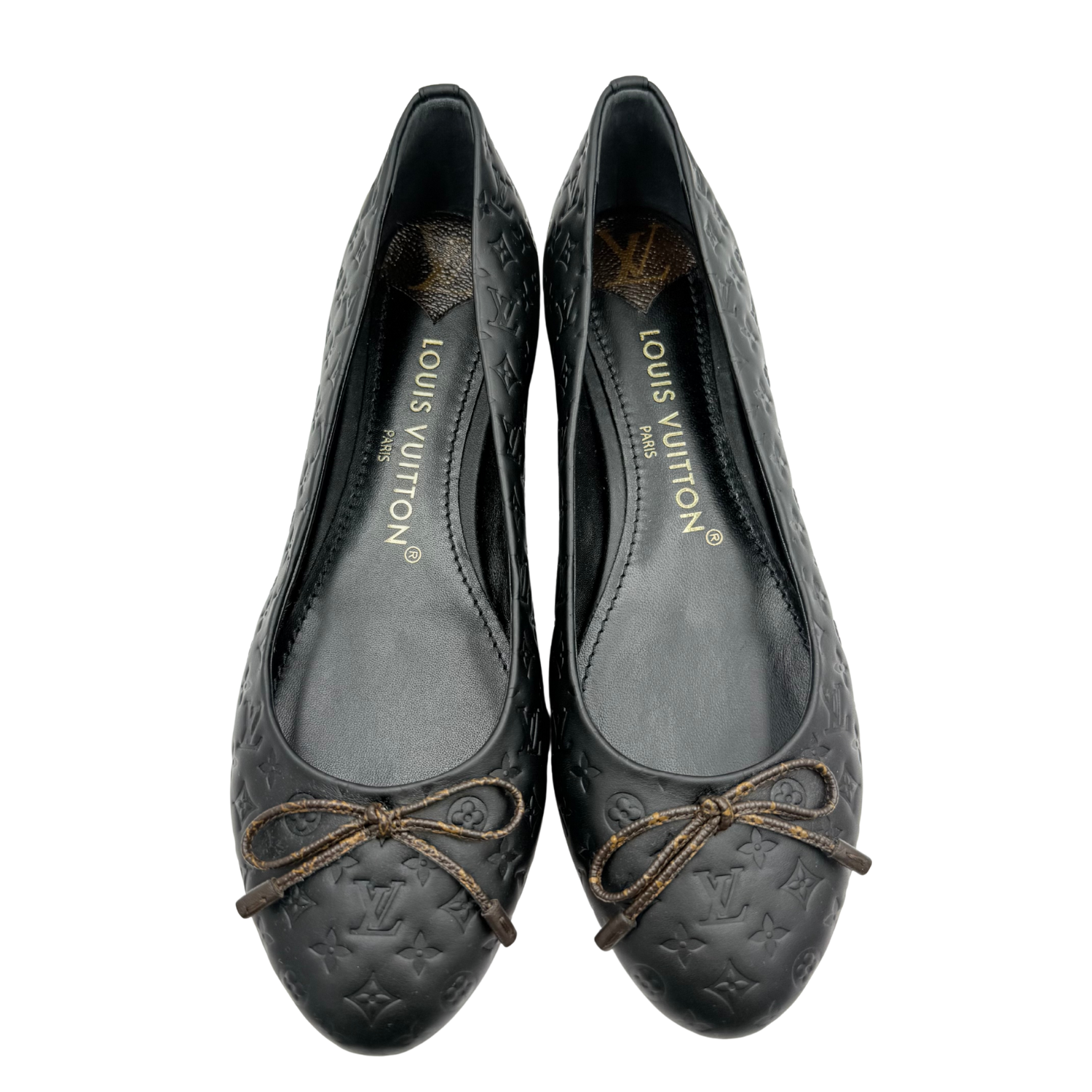 Louis Vuitton Nina Ballerina Flats Black