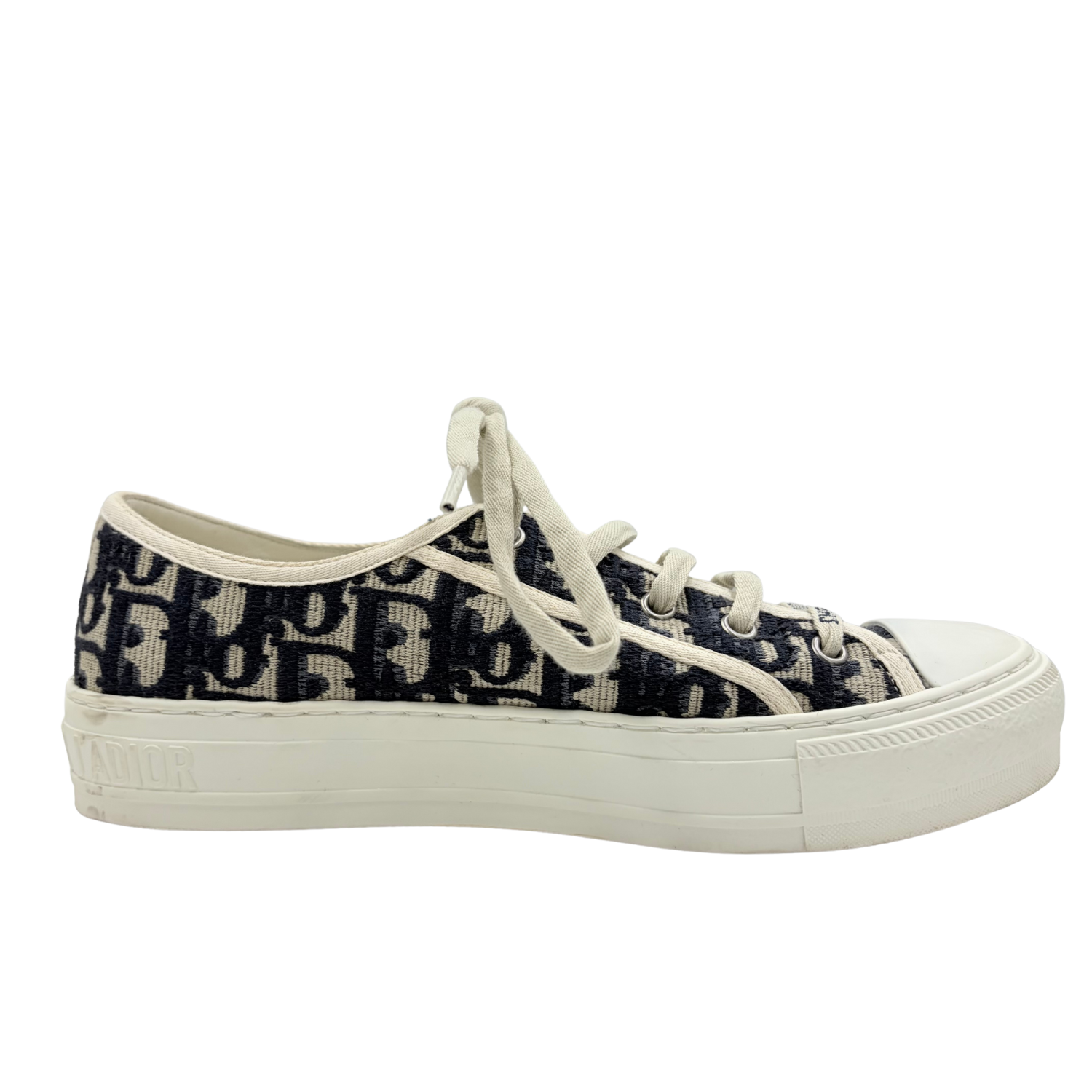 Christian Dior Walk'N Dior Oblique Jacquard Canvas Sneakers Navy
