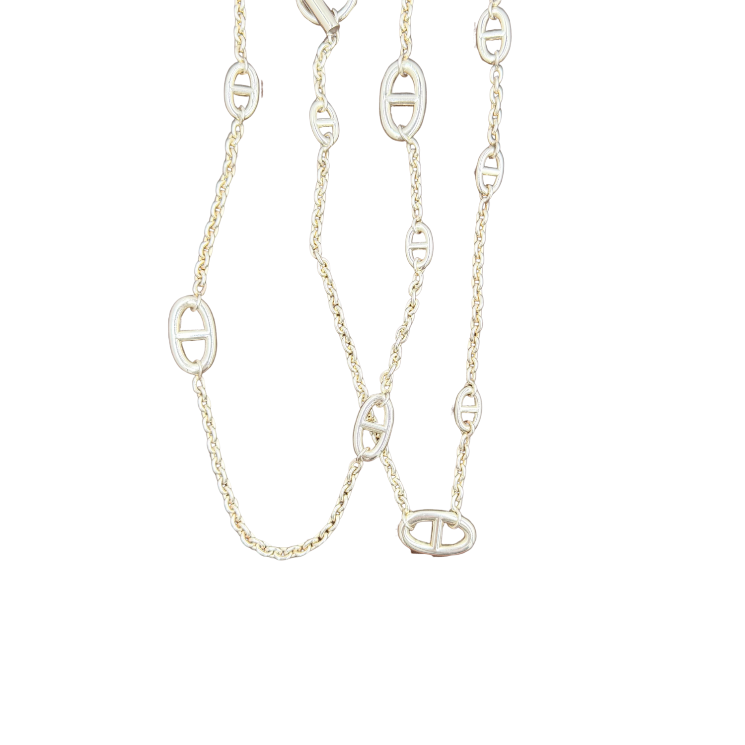 Hermès Sterling Silver Farandole Necklace 120