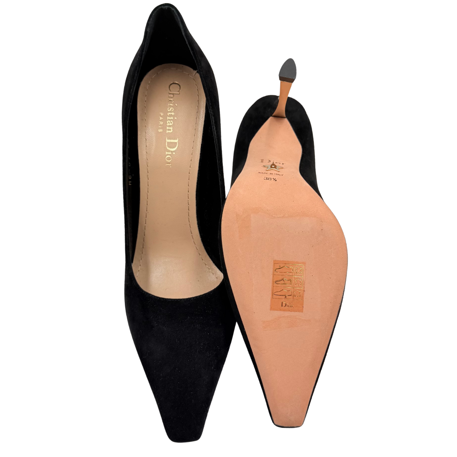 Christian Dior Suede Pumps Black