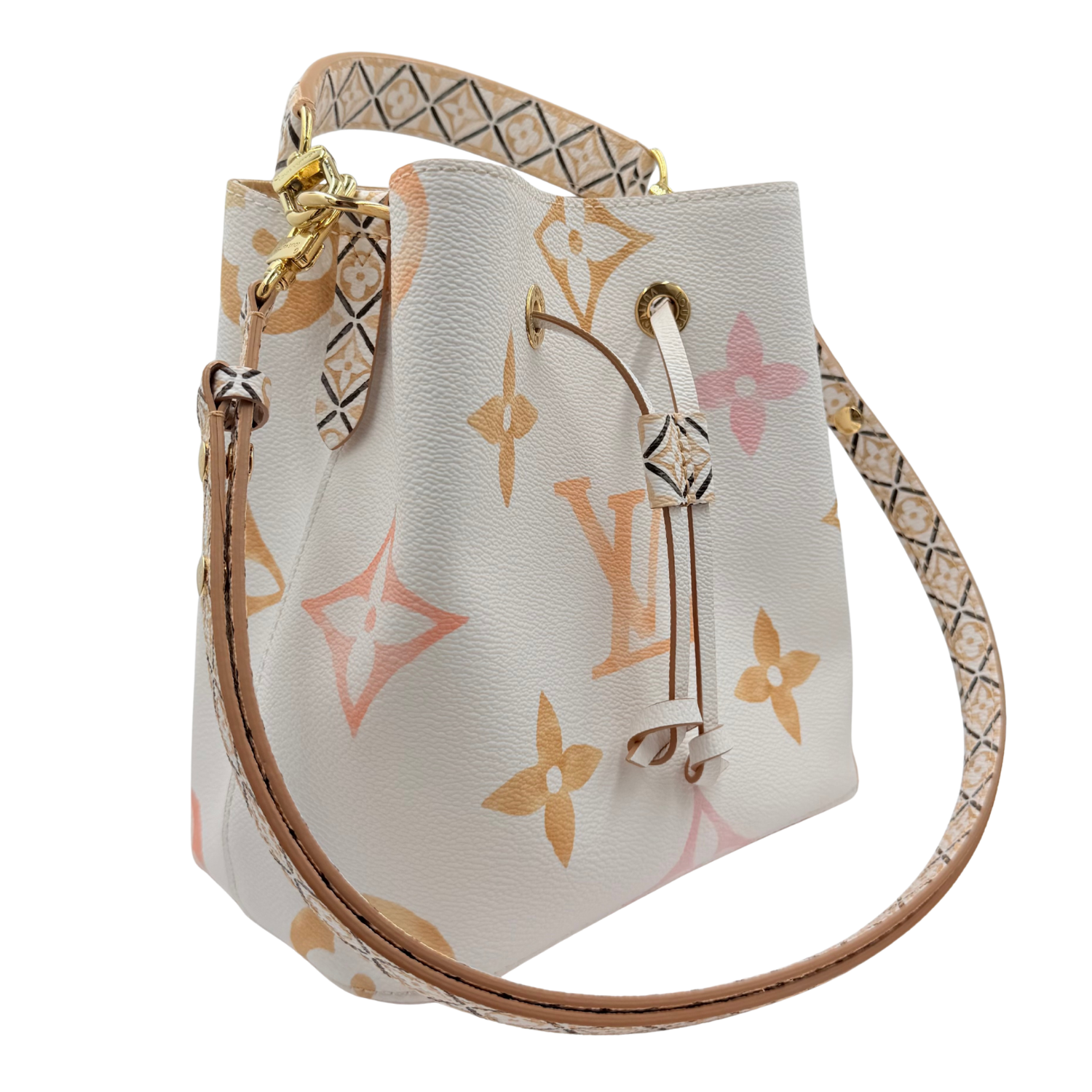 Louis Vuitton Monogram By The Pool 2.0 Neonoe BB Bucket Bag Beige