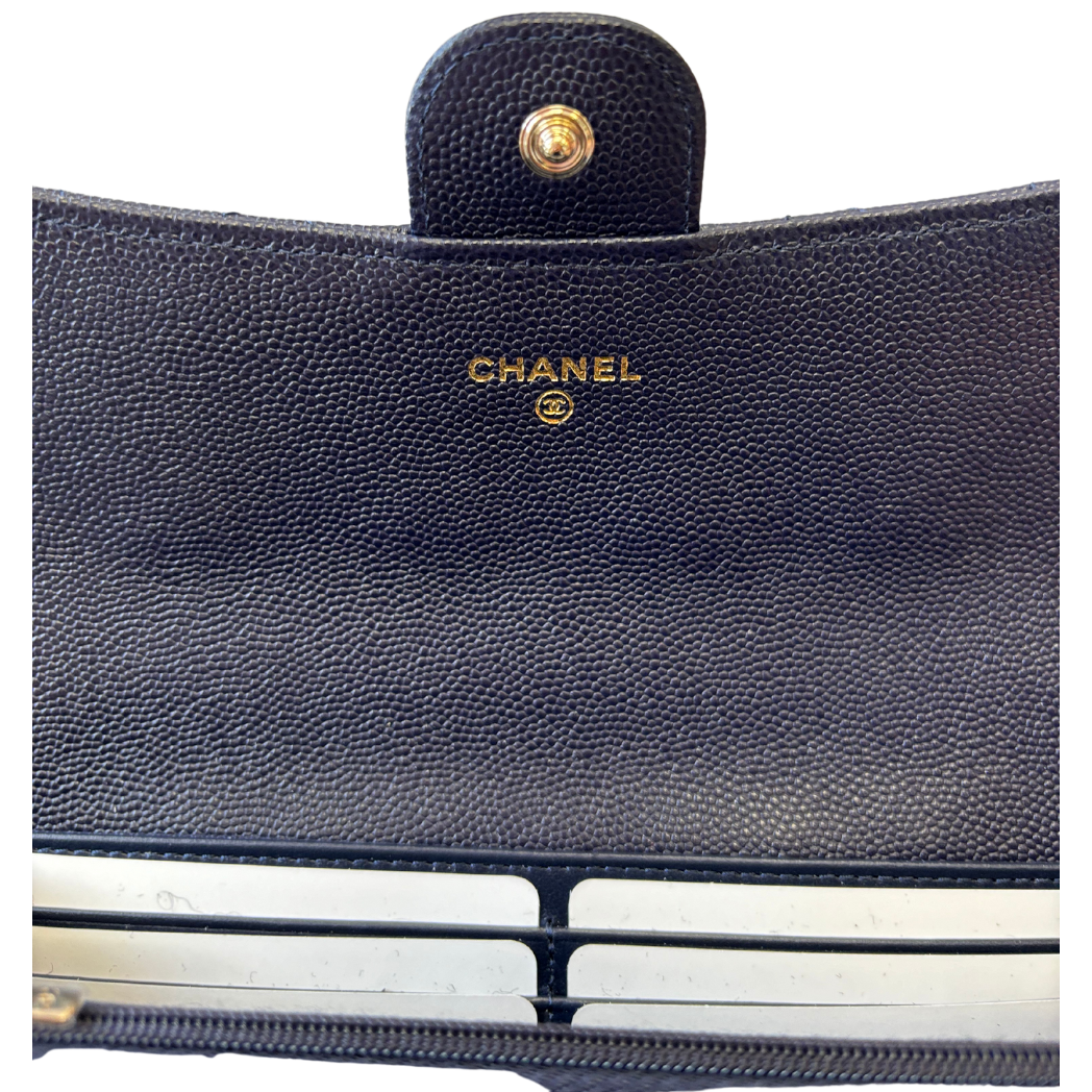 Chanel Gusset Flap Wallet