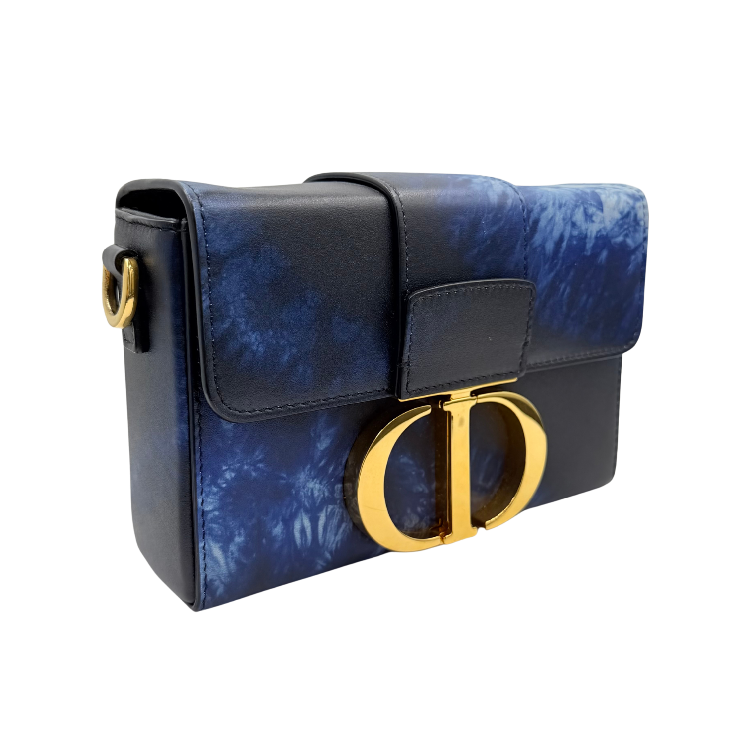 Christian Dior Micro Leather 30 Montaigne Tie-Dye Blue