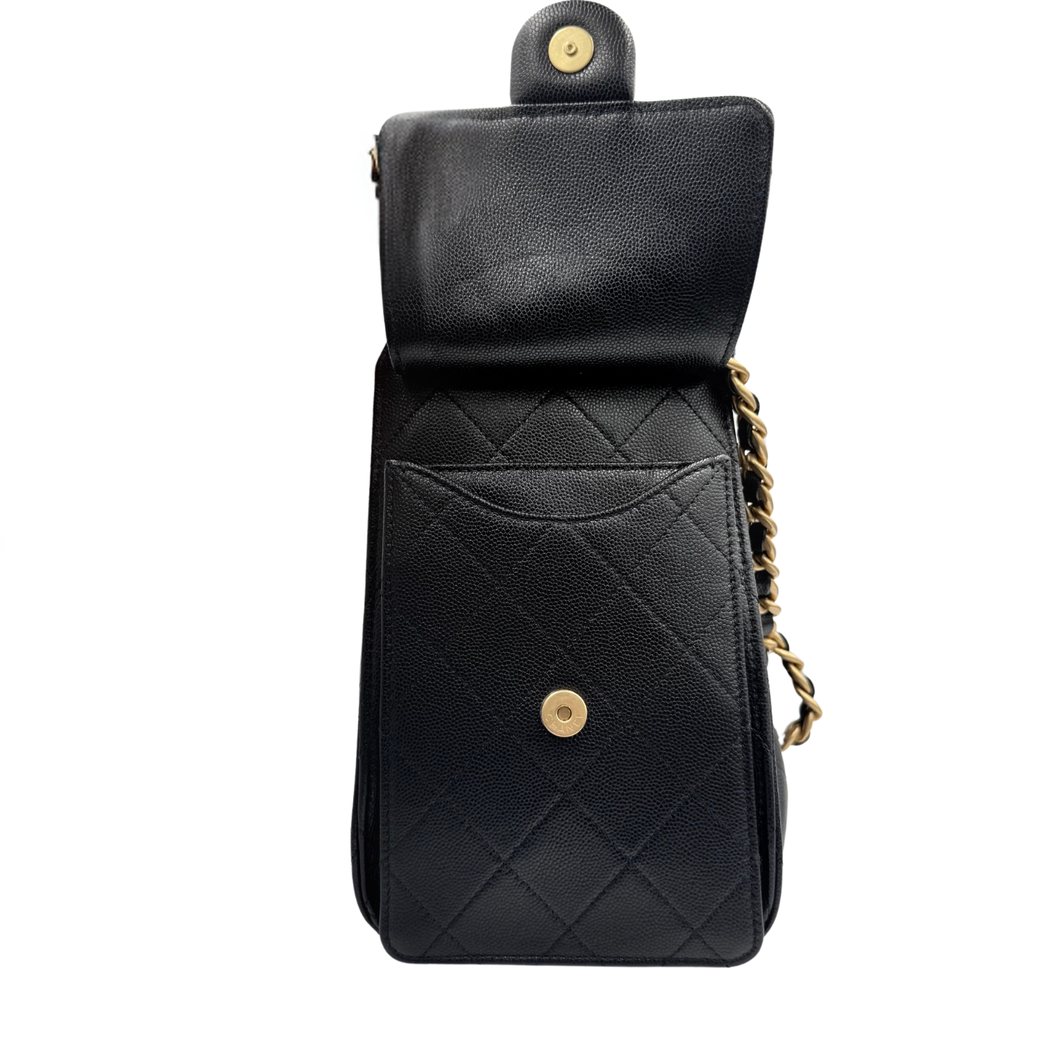 Chanel 25 Small Hobo Handbag Black