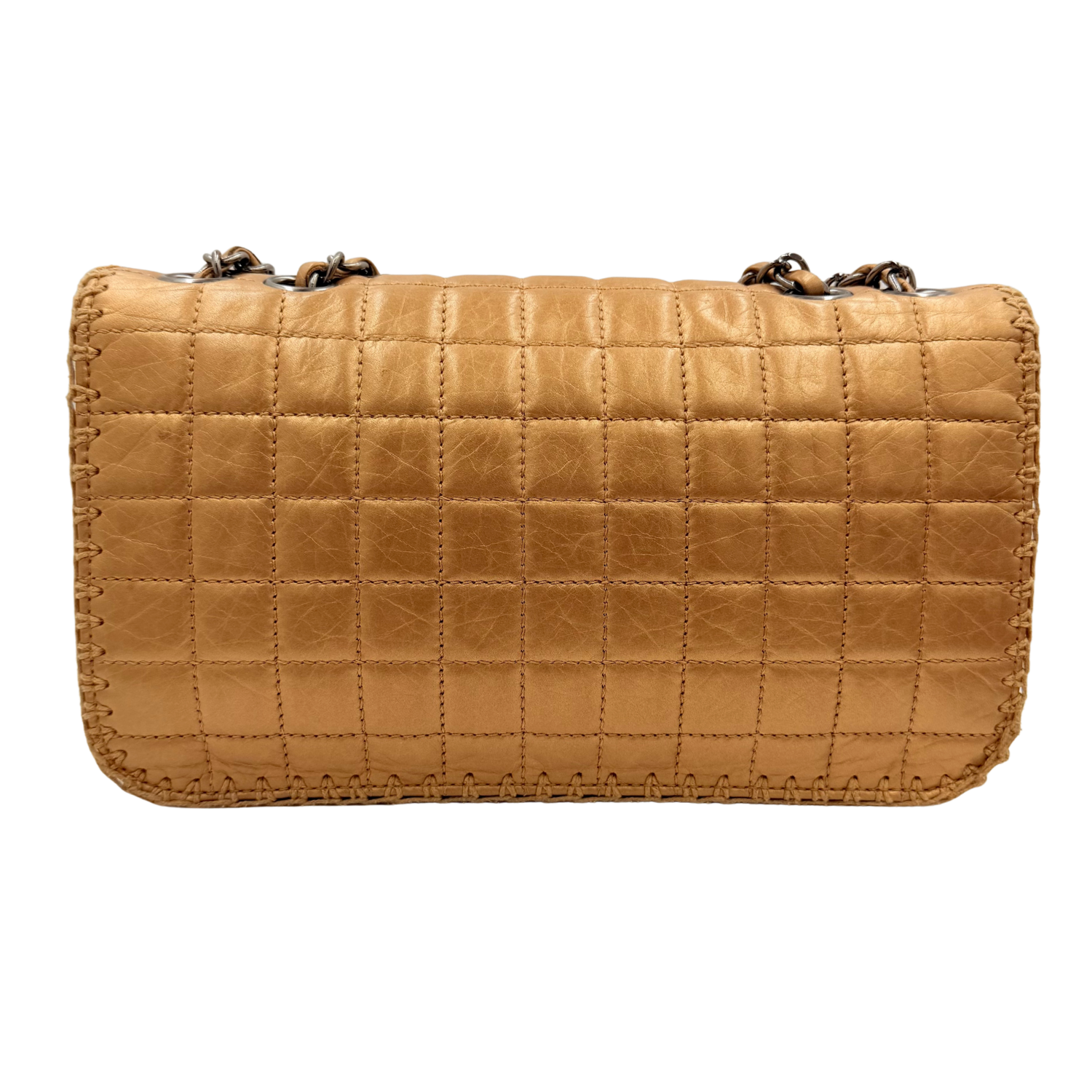 Vintage Medium Whipstitch Flap Bag
