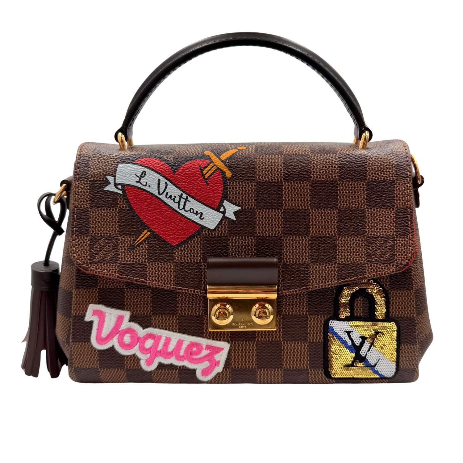 Louis Vuitton Limited Edition Damier Ebene Patches Croisette