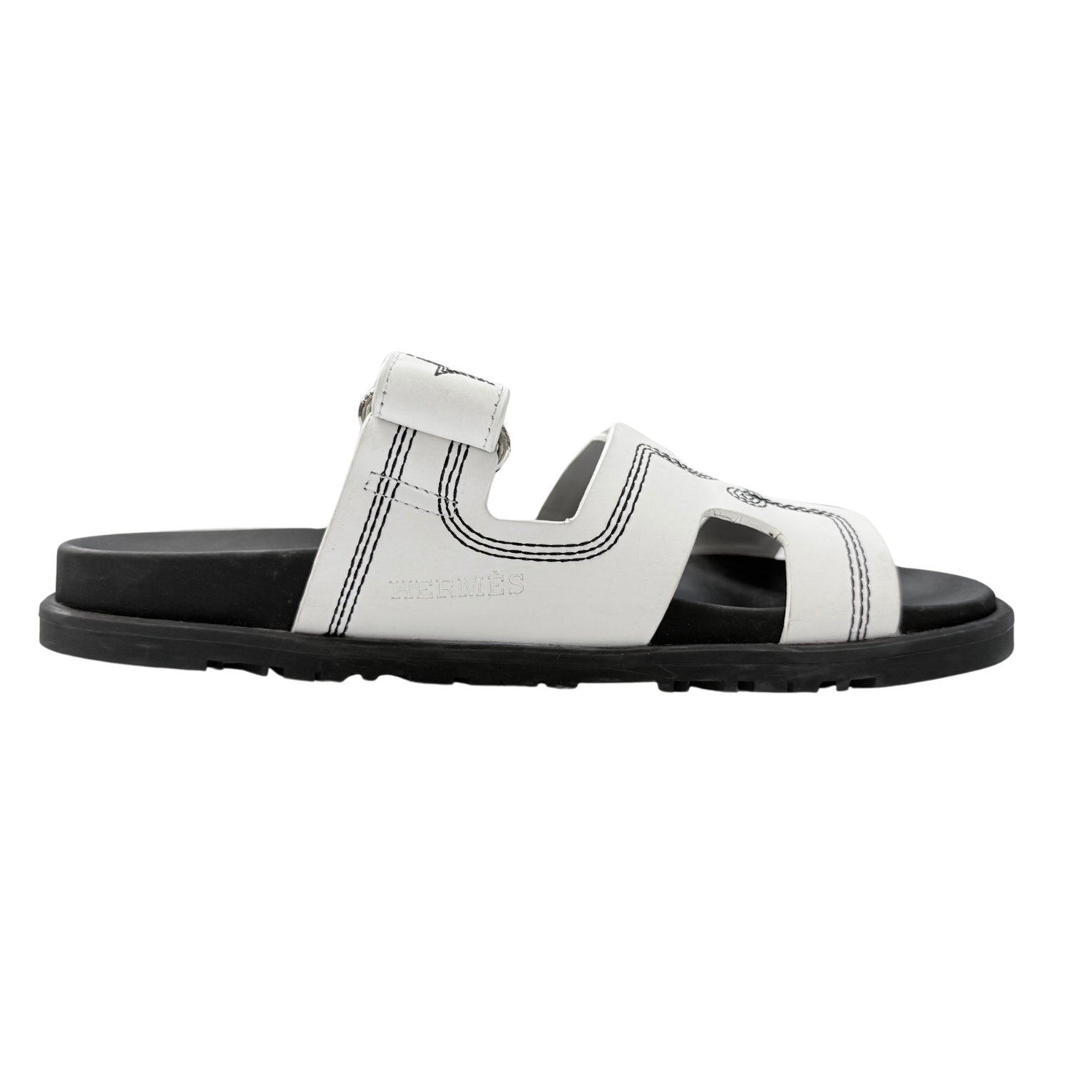 Hermès Chypre Sandal White and Black Stars