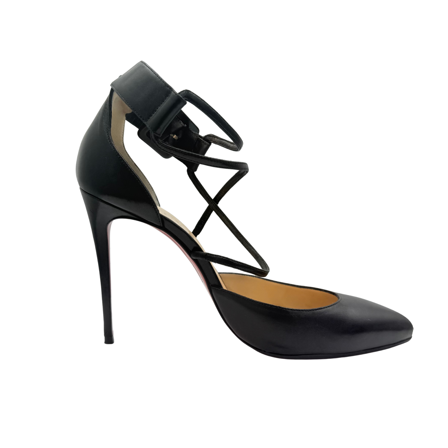 Christian Louboutin Leather D'Orsay Pumps Black