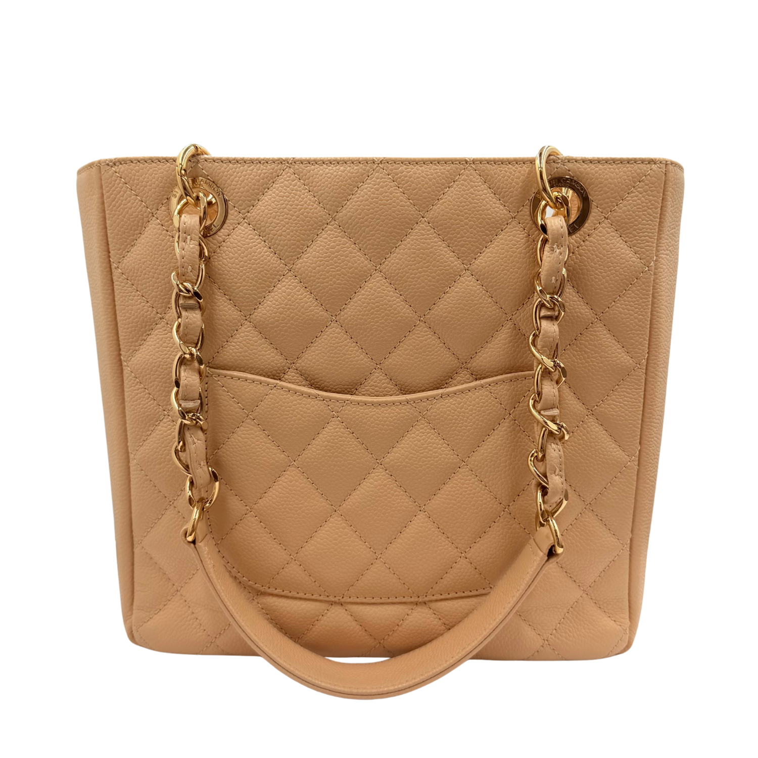 Chanel Petite Shopping Tote Beige