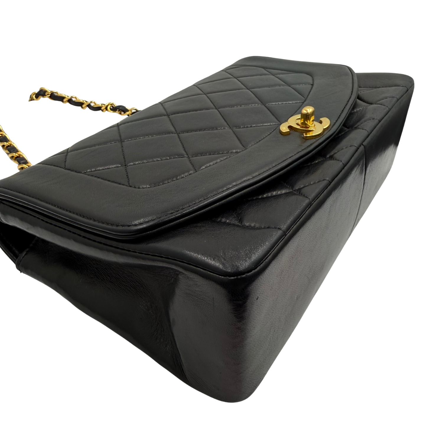 Chanel Medium Vintage Diana 90's Flap Bag Black