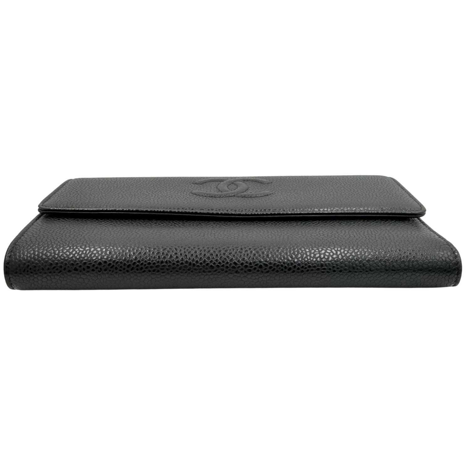 CC Timeless Caviar Bifold Wallet Black