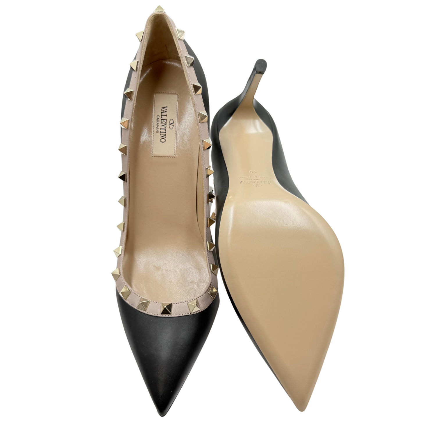 Valentino Studded Accents Pumps Black