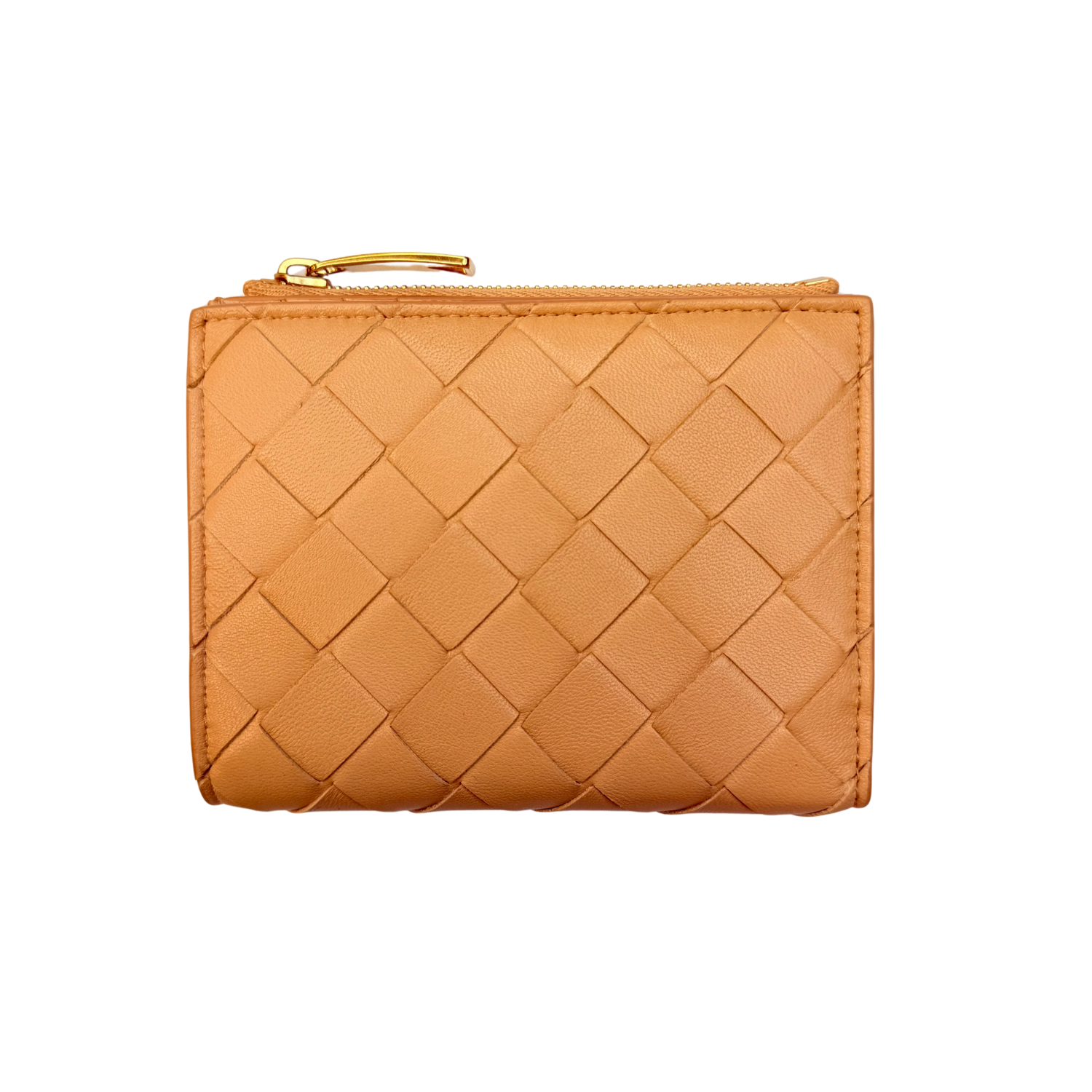 Bottega Veneta Intrecciato Small BiFold Wallet Tan