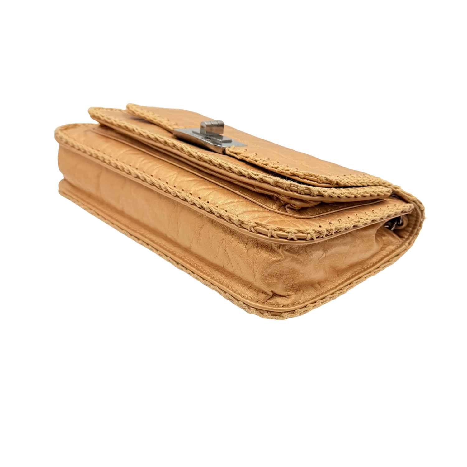 Vintage Medium Whipstitch Flap Bag