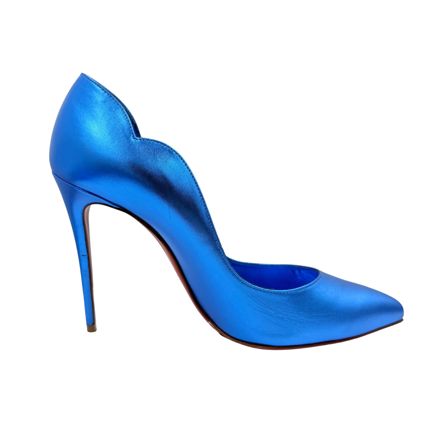 Christian Louboutin Hot Chic 100mm Pumps Metallic Blue