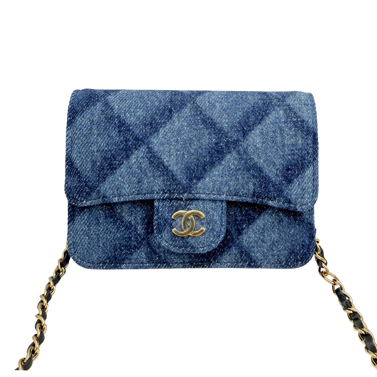 Chanel Denim Shadow Mini Bag Blue
