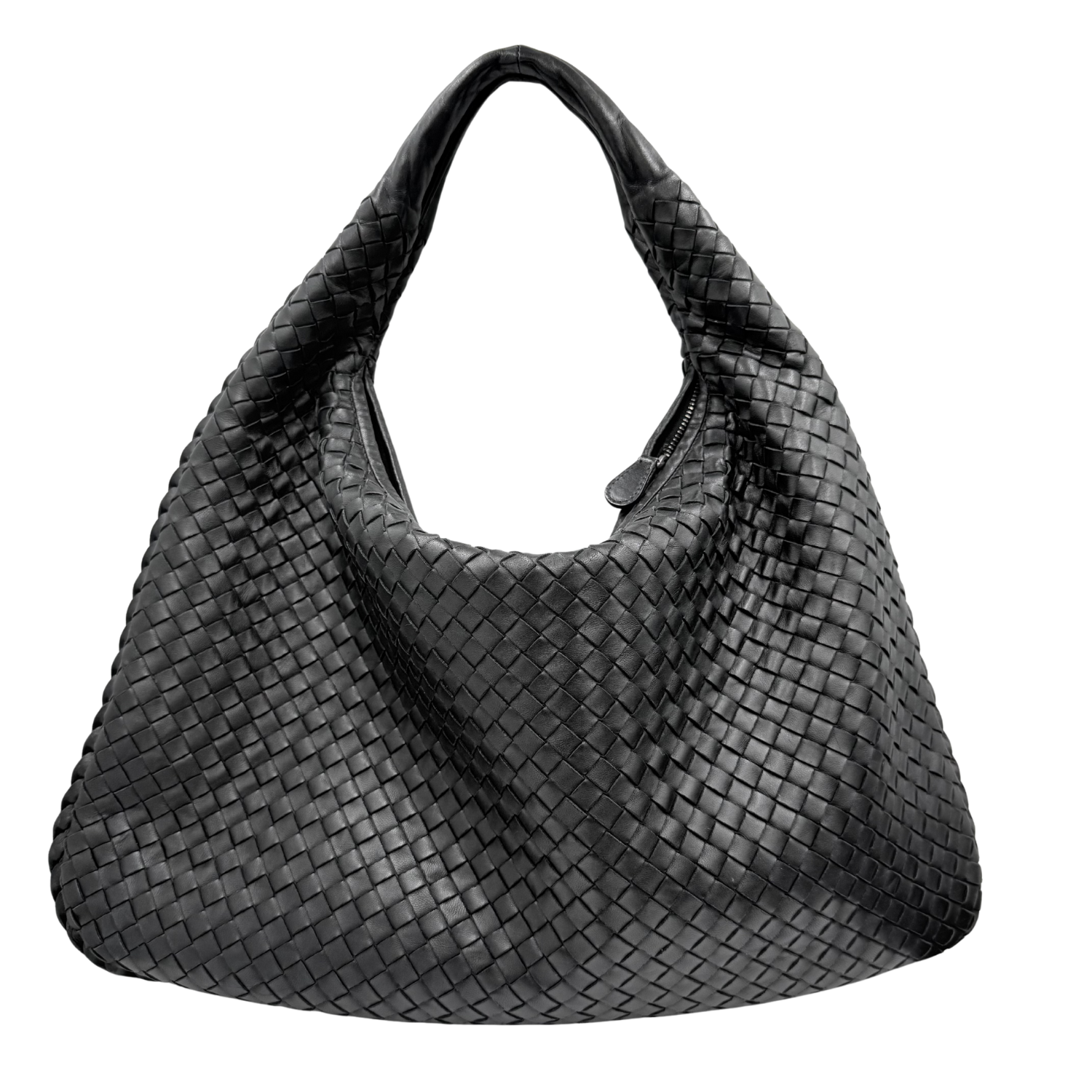 Bottega Veneta Large Intrecciato Vintage Hobo Bag Black