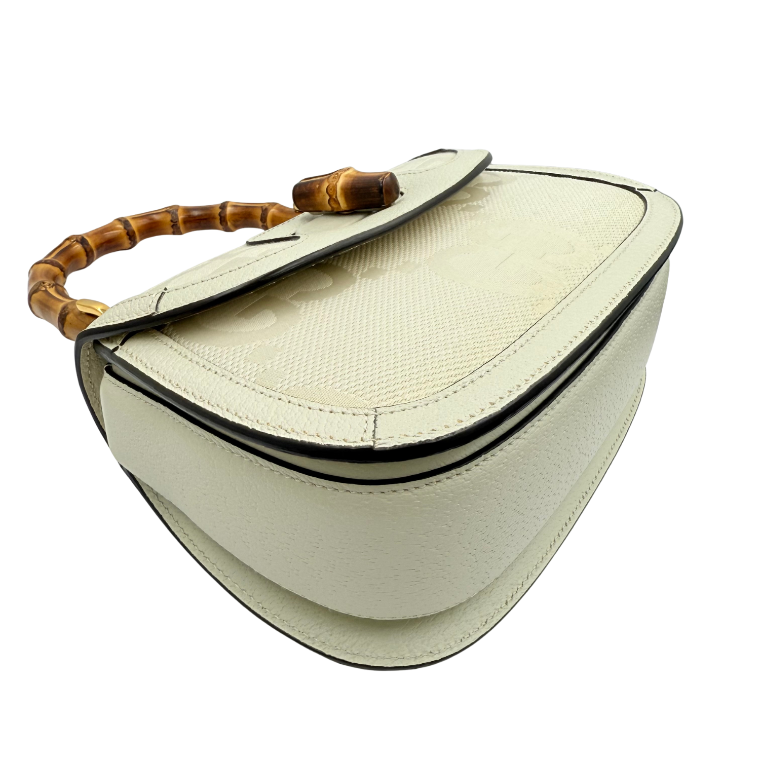 Gucci Small Bamboo 1947 Bag Cream