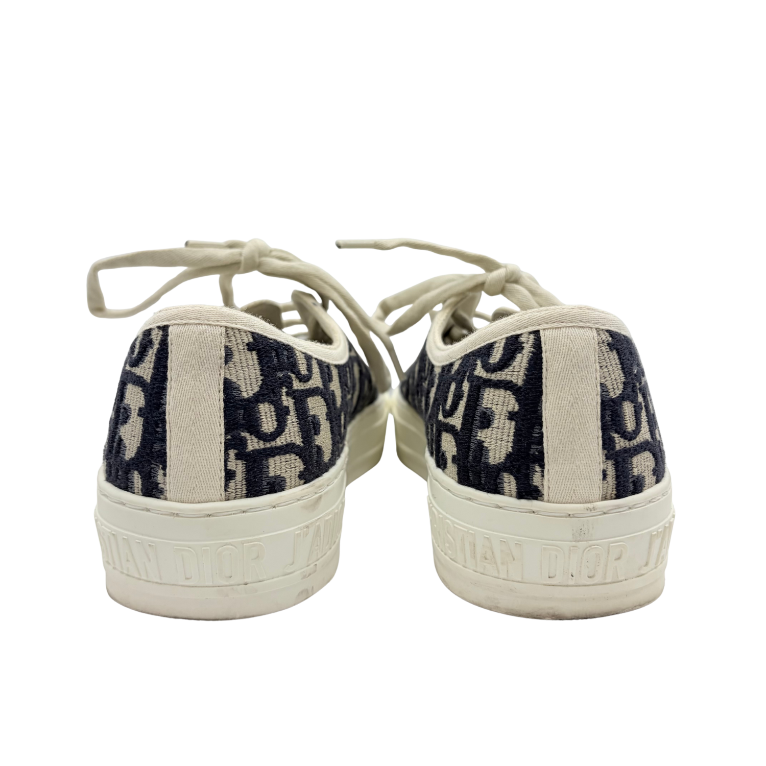 Christian Dior Walk'N Dior Oblique Jacquard Canvas Sneakers Navy