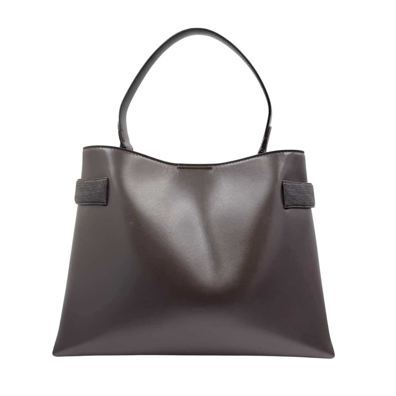 Medium Essence Leather Tote Brown