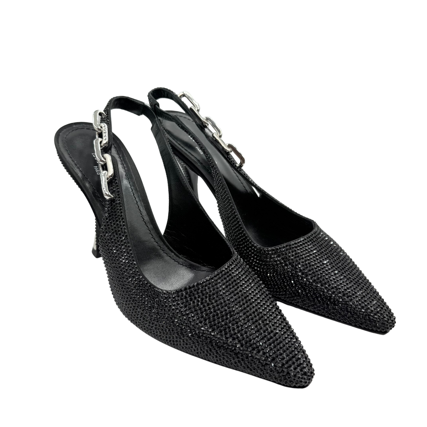 Louis Vuitton Sparkle Slingback Pumps Black