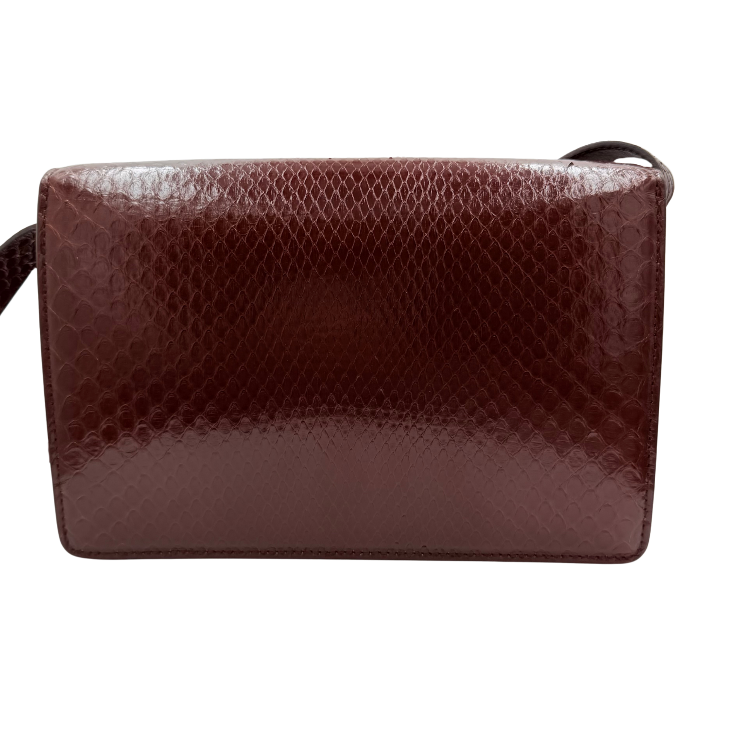 Medium GG Ring Python Burgundy