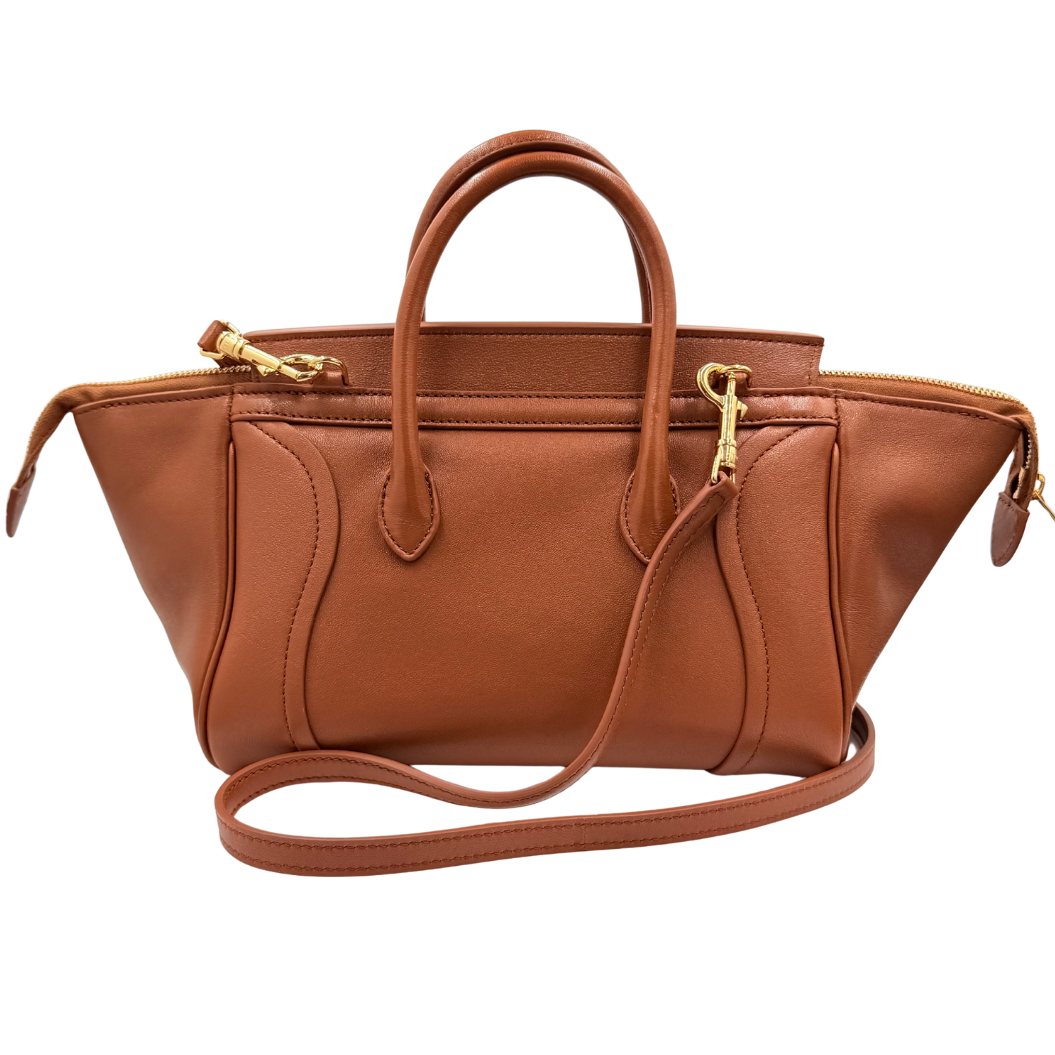 Small New Luggage Bag Soft Tan