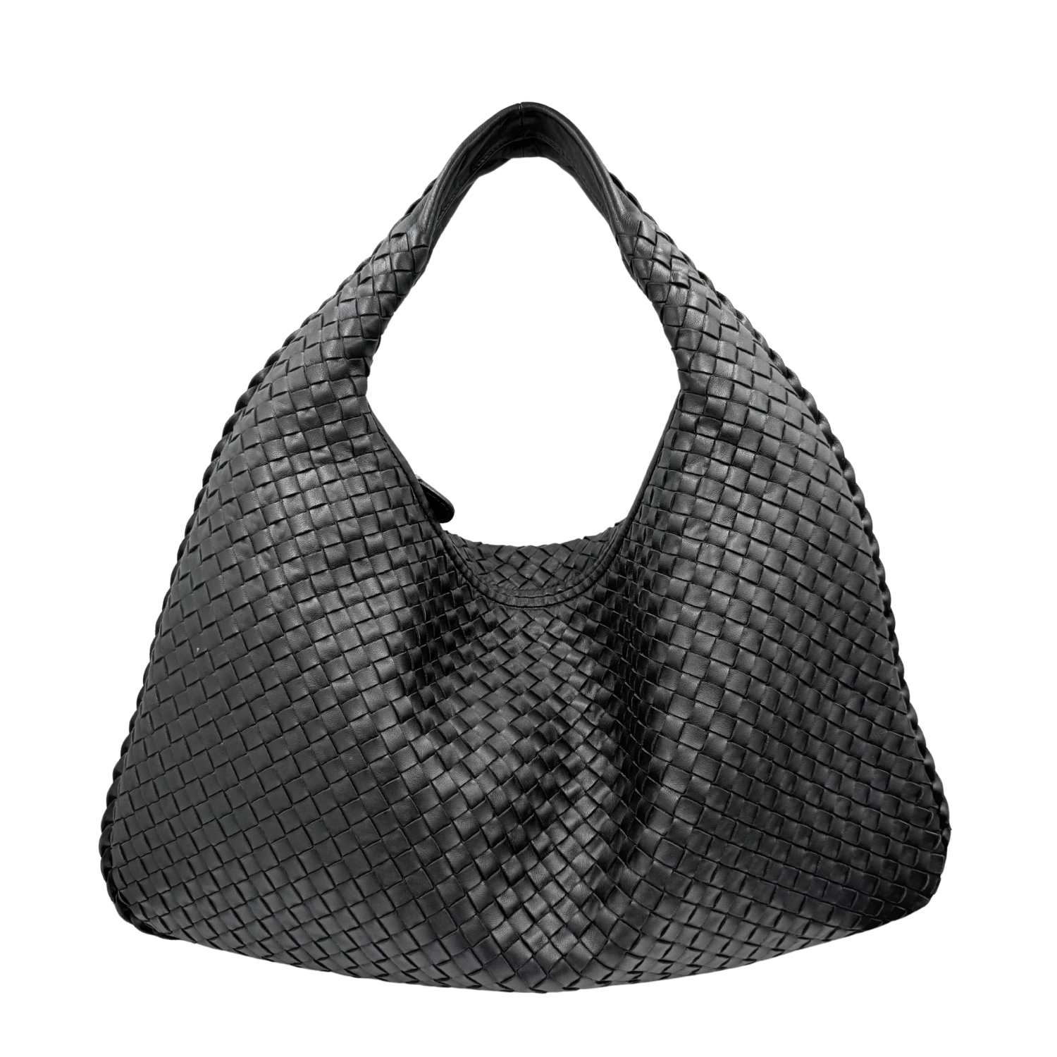Bottega Veneta Large Intrecciato Vintage Hobo Bag Black