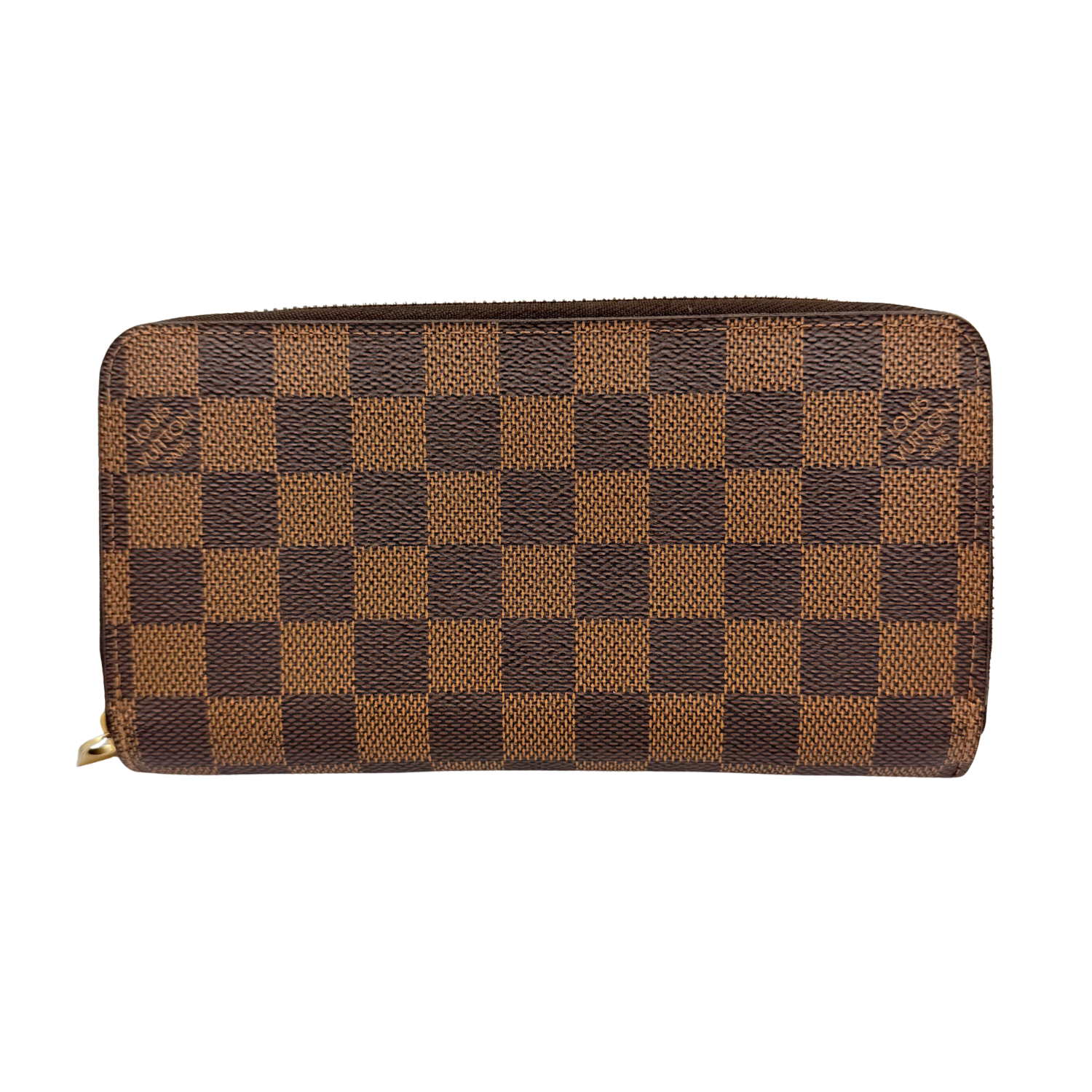Louis Vuitton Damier Ebene Zippy Wallet Brown