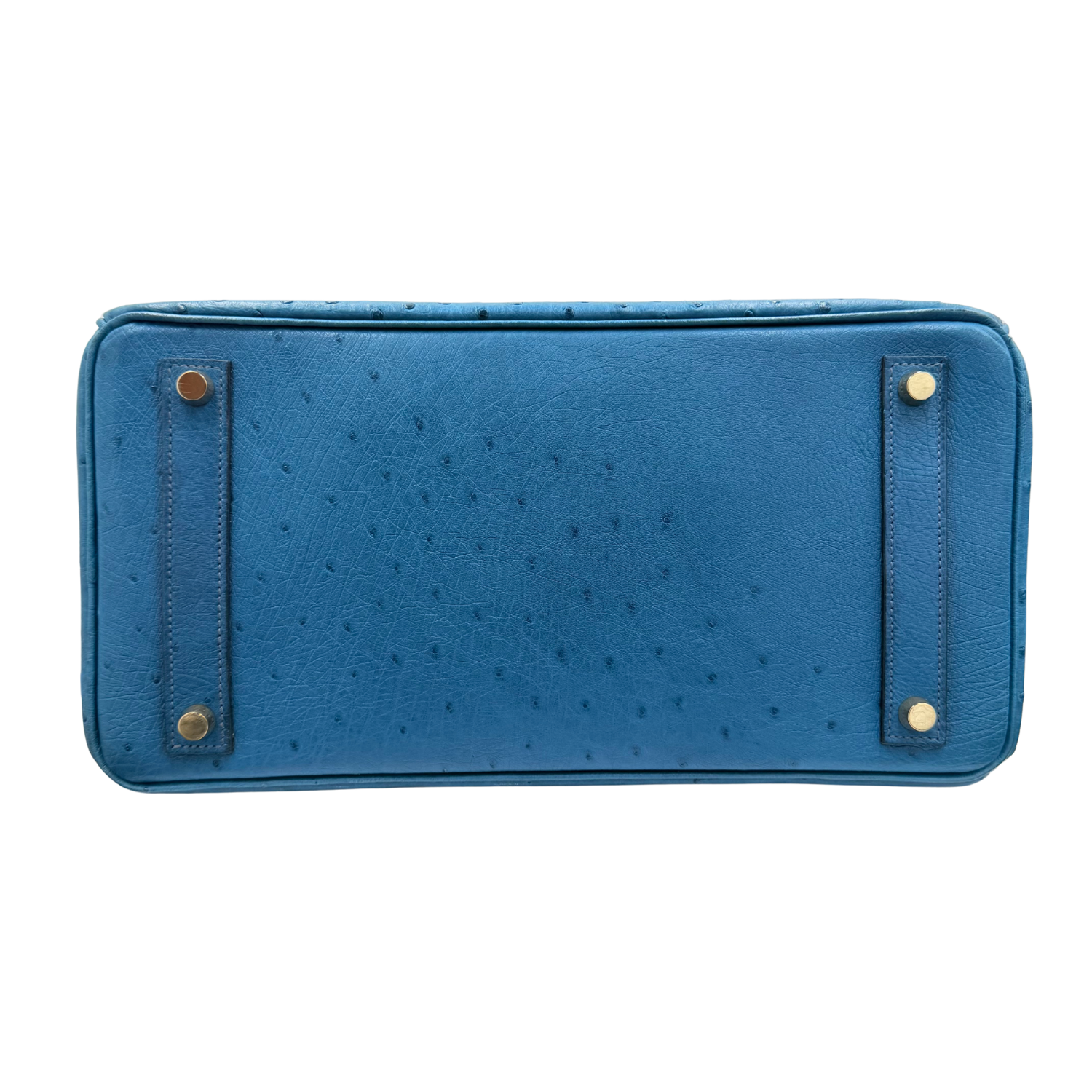 Bleu Roi Ostrich HAC Birkin 32 Gold Hardware