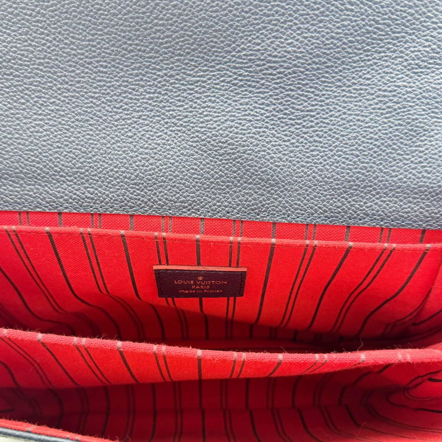 Louis Vuitton Empreinte Pochette Metis Marine Rouge