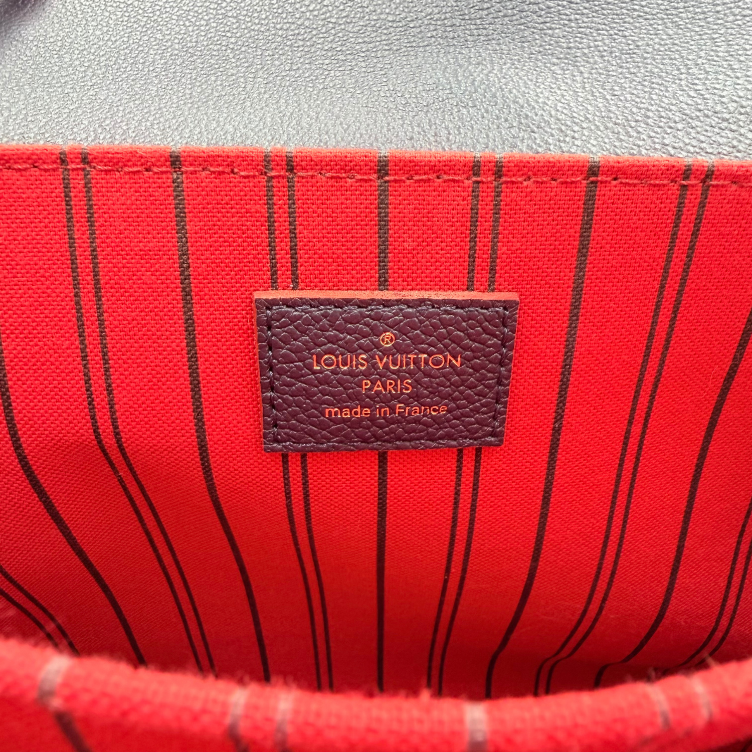 Louis Vuitton Empreinte Pochette Metis Marine Rouge