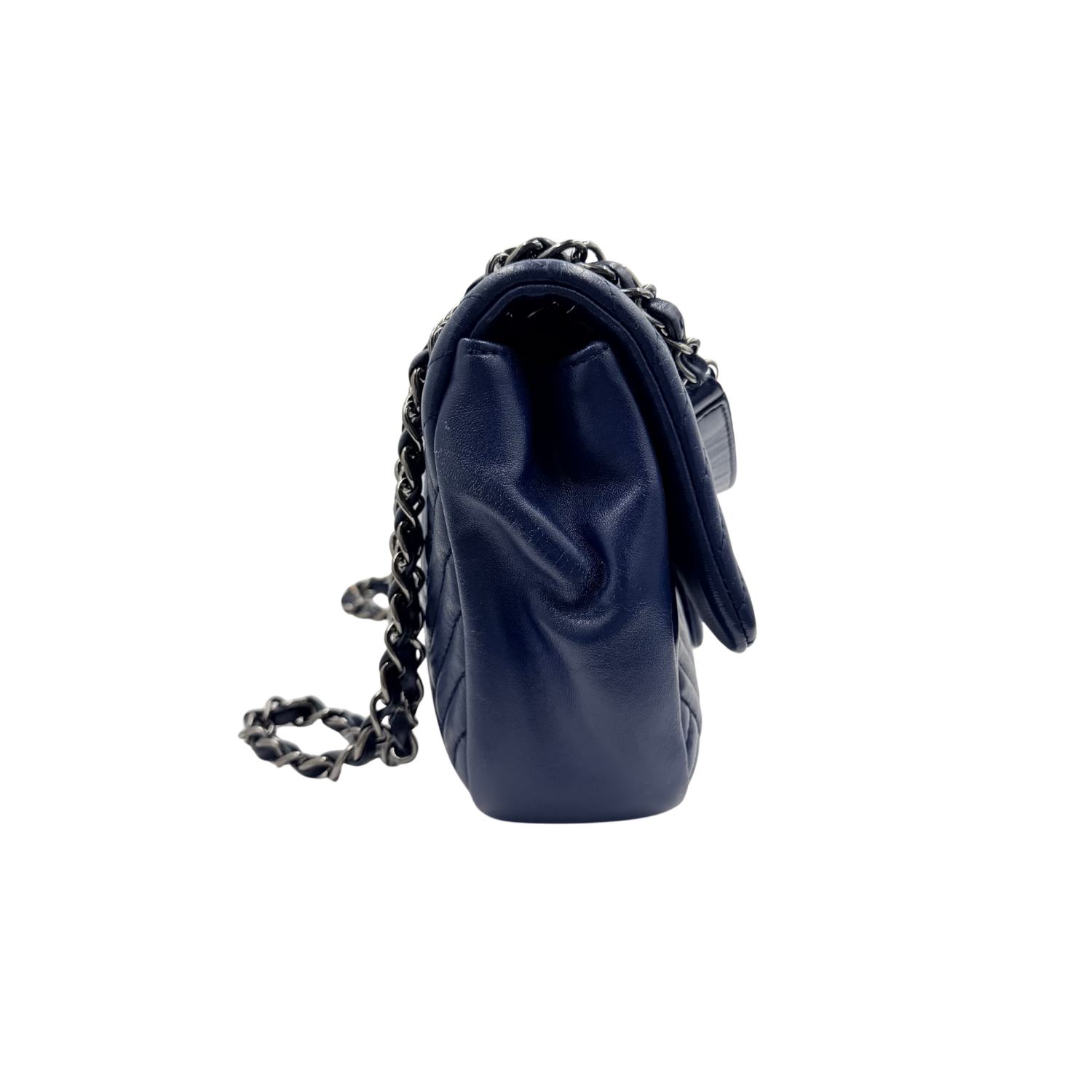 Chanel Medium CC Crossing Single Flap Bag Navy