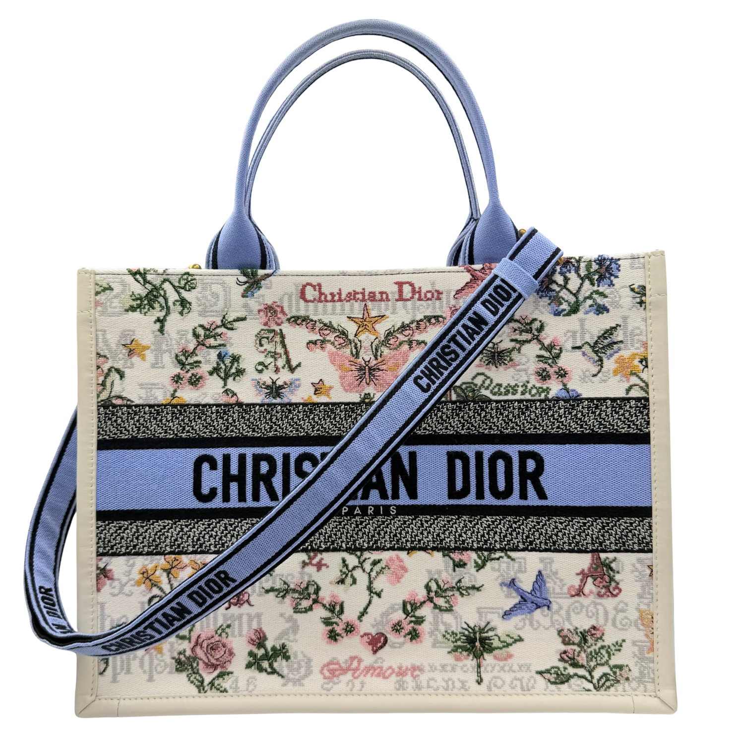 Medium Dioramour 47 Passion Book Tote With Strap and Bucket Hat Set