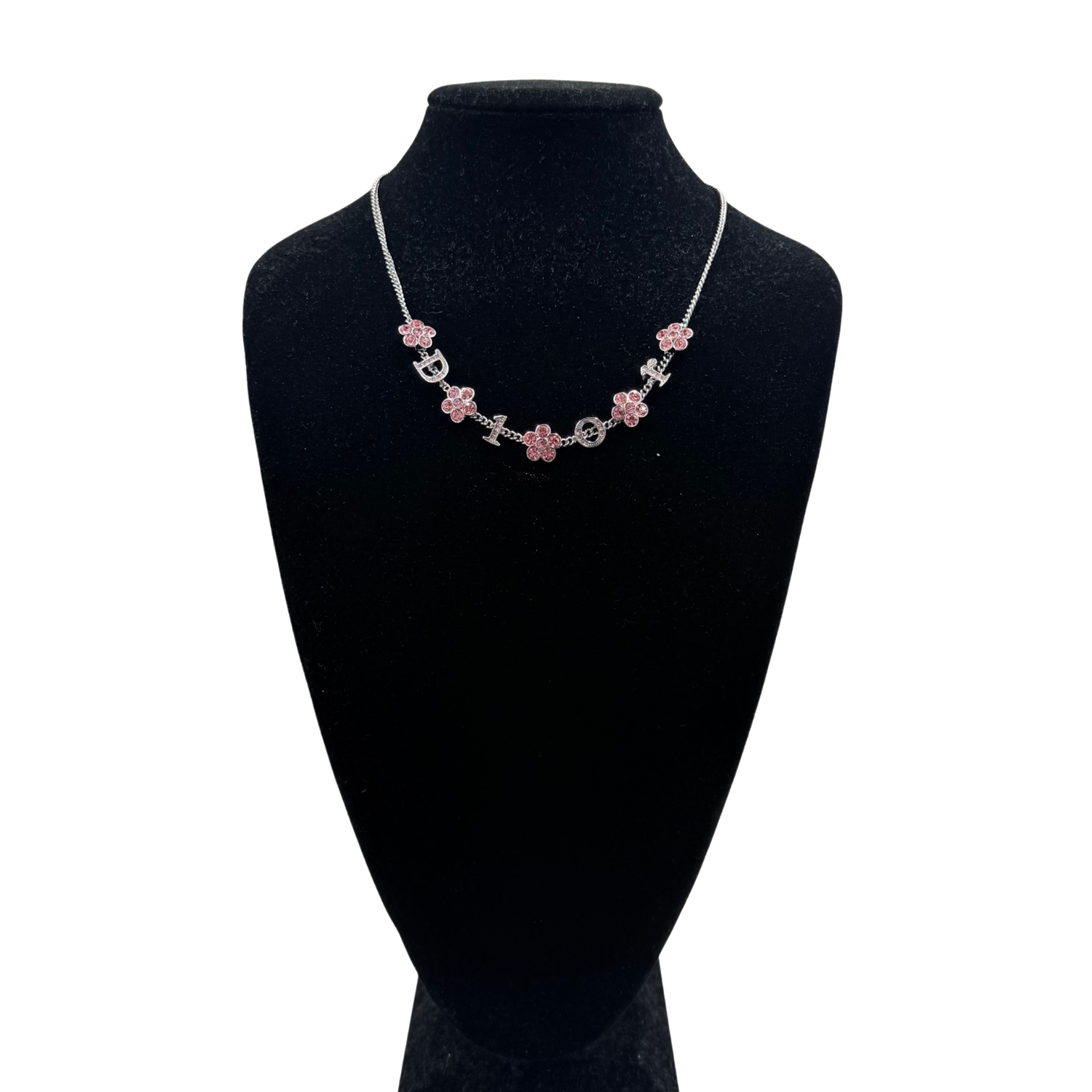 Crystal Dior Flower Choker Necklace