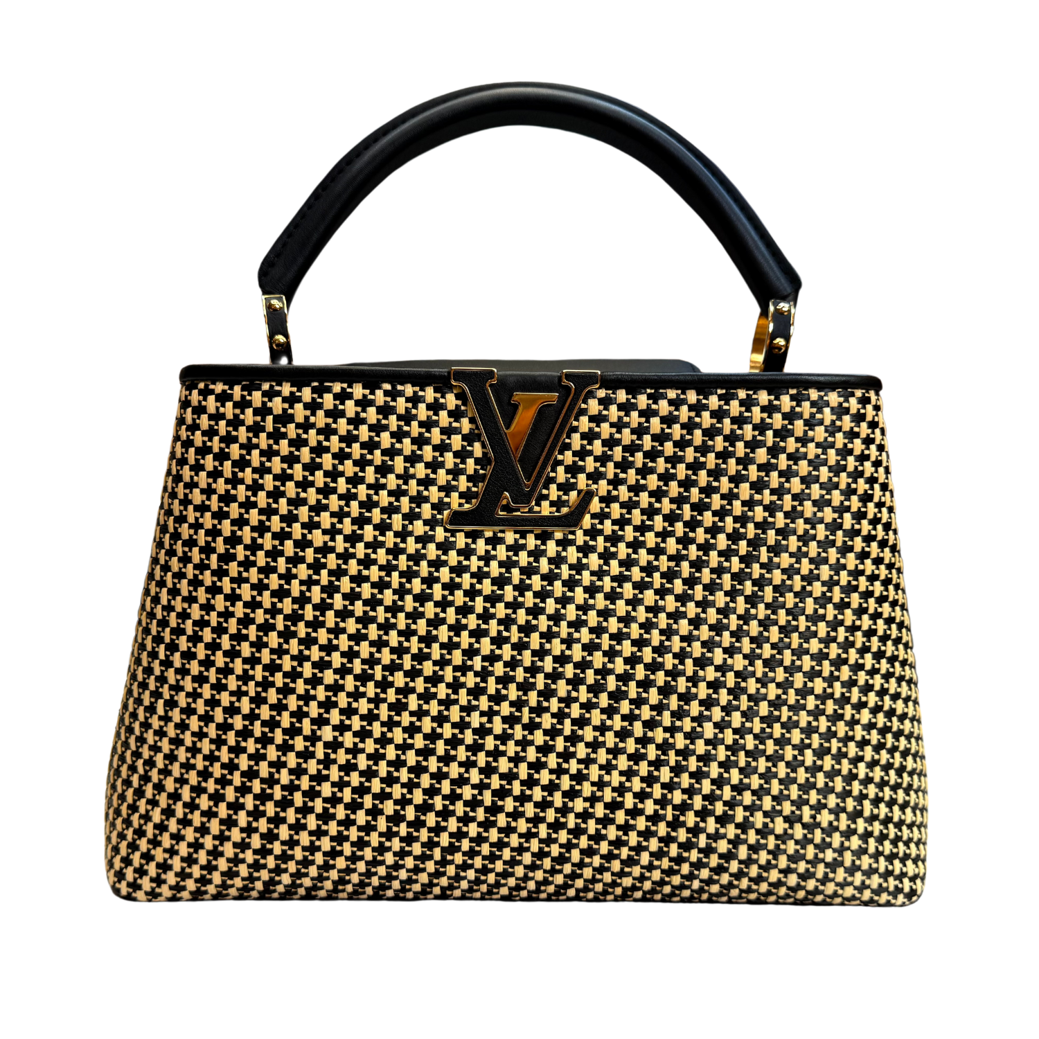 Louis Vuitton Raffia Capucines Two Way MM