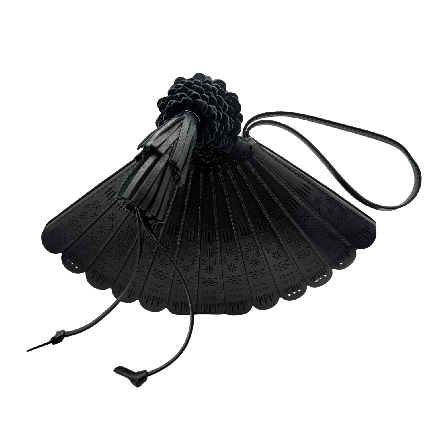Loewe x Paula Ibiza Small Limited Fan Clutch Black