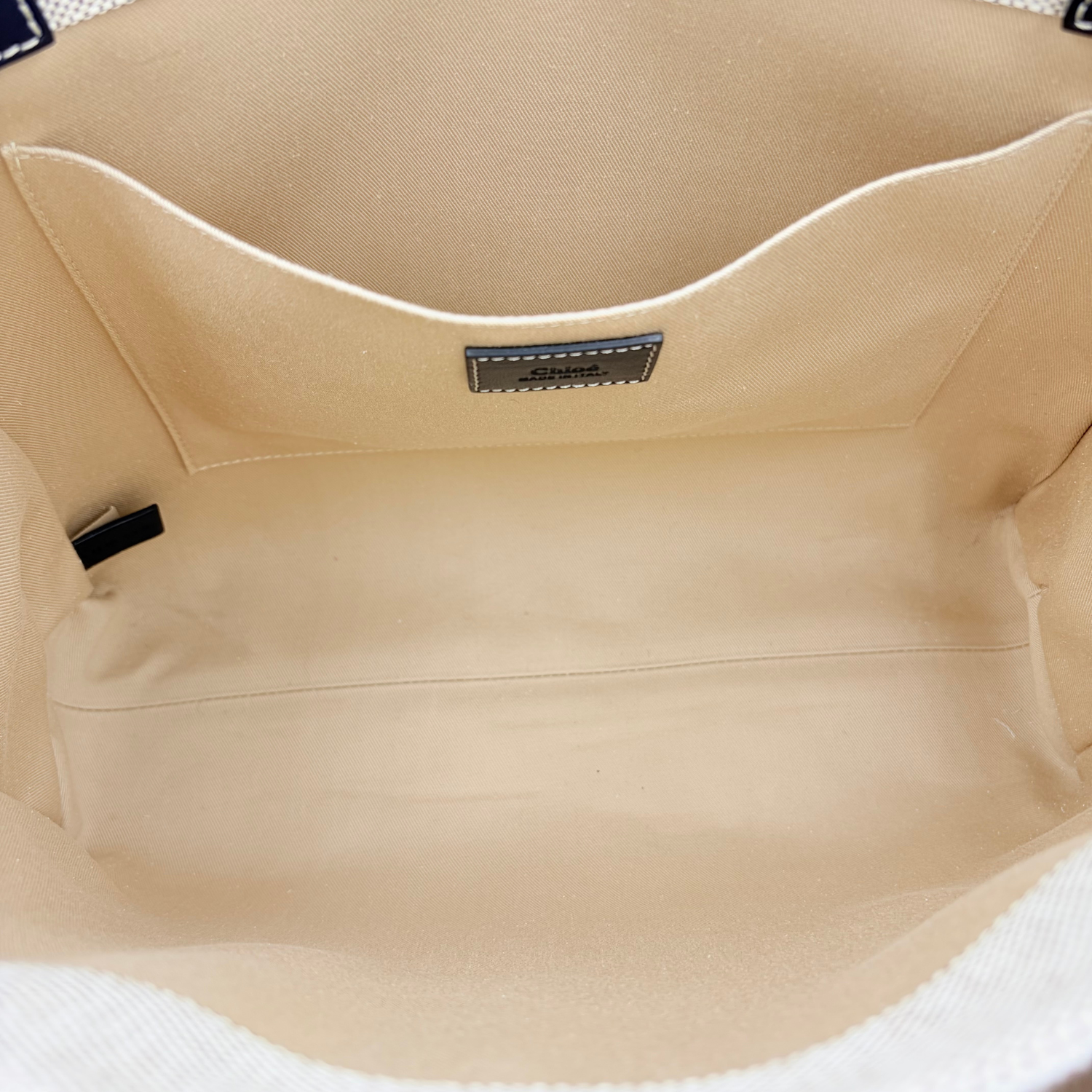 Chloé Woody Canvas Tote Canvas