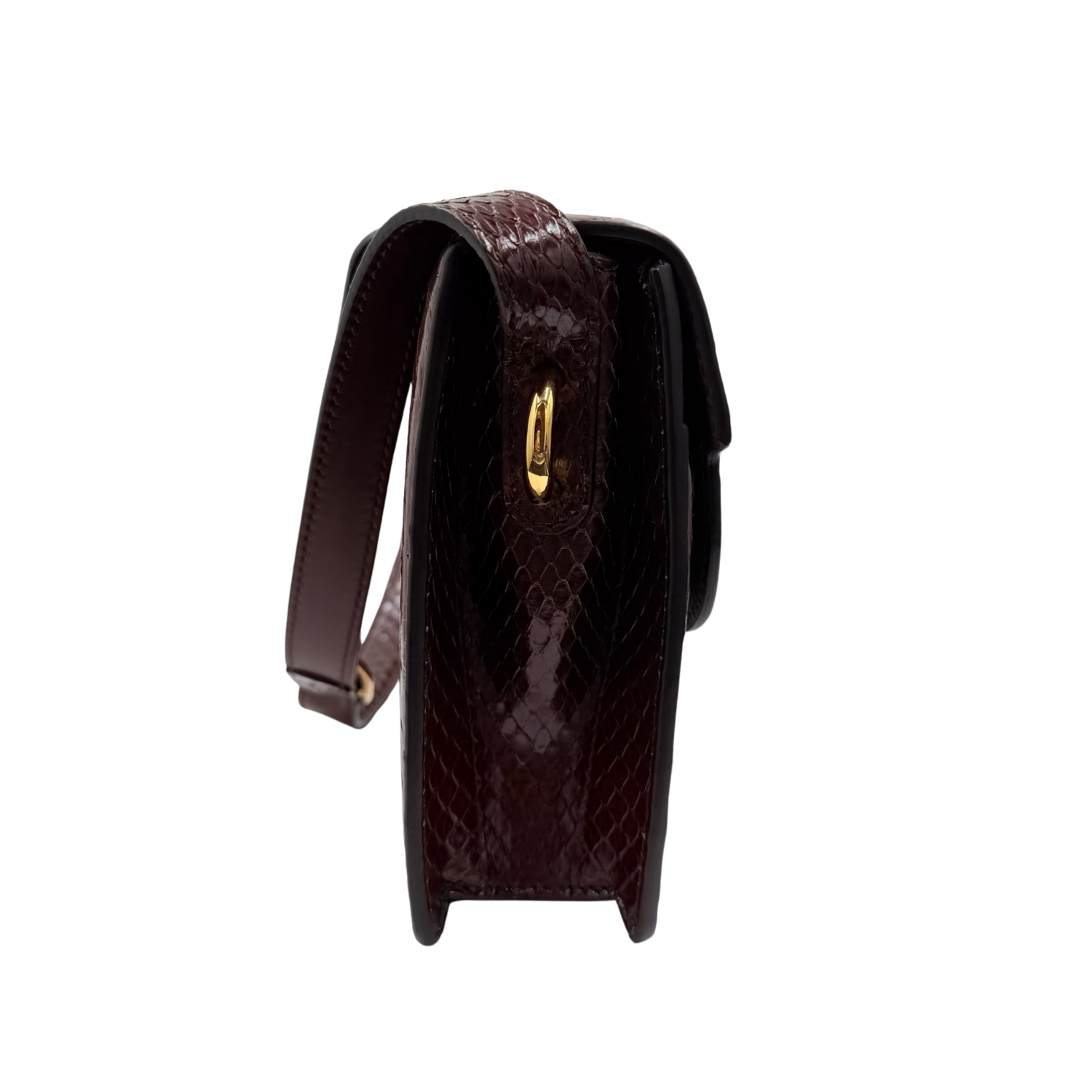 Medium GG Ring Python Burgundy