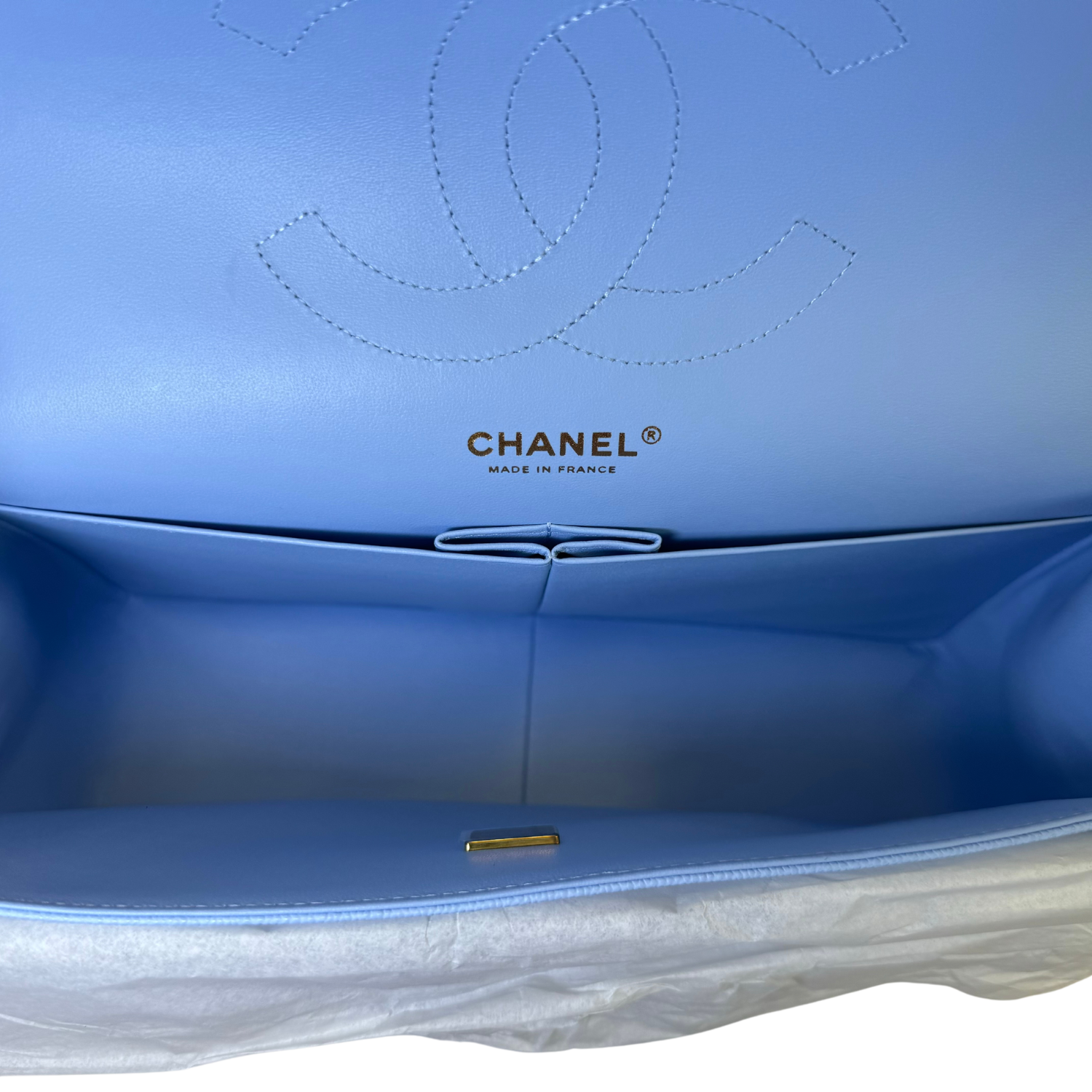 Chanel Jumbo Double Flap Classic Light Blue