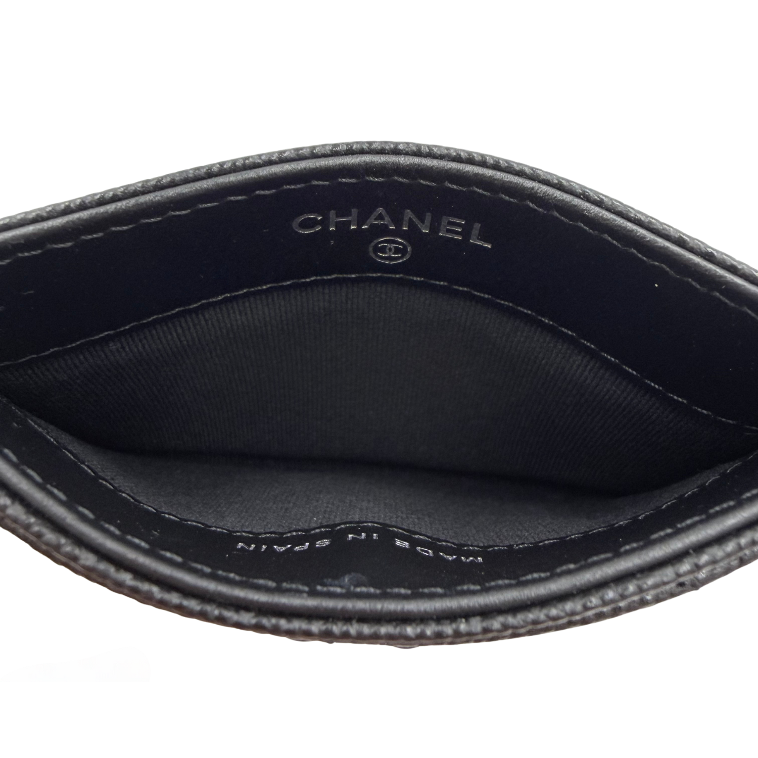 Chanel 2024 O-Card Holder Card Holder Black