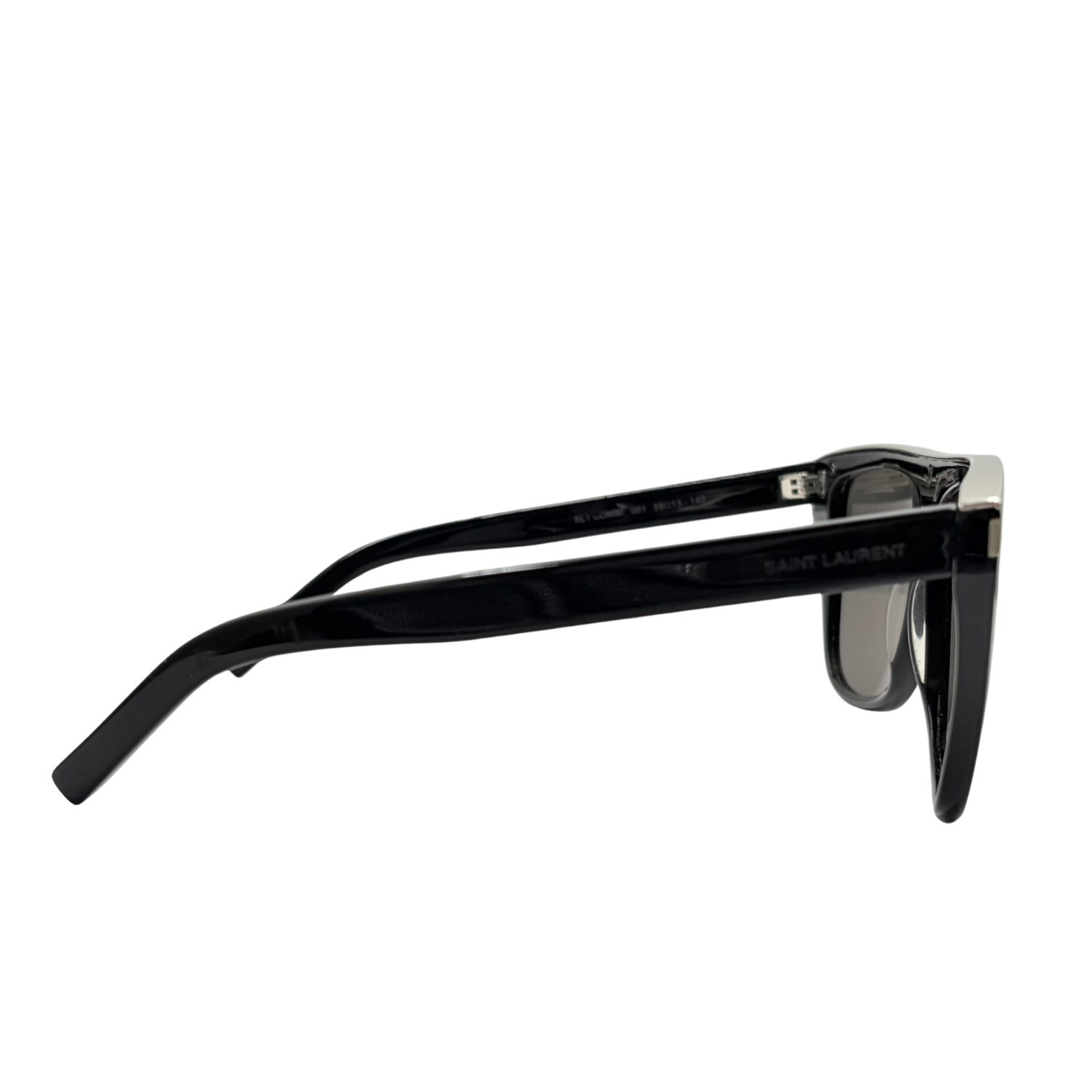 Yves Saint Laurent Flat Top Square Sunglasses Black