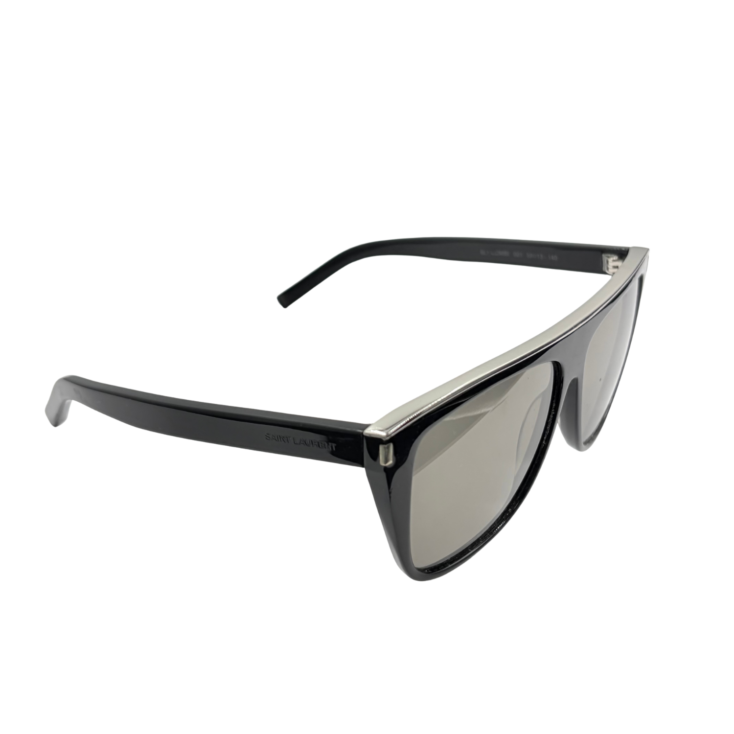 Yves Saint Laurent Flat Top Square Sunglasses Black