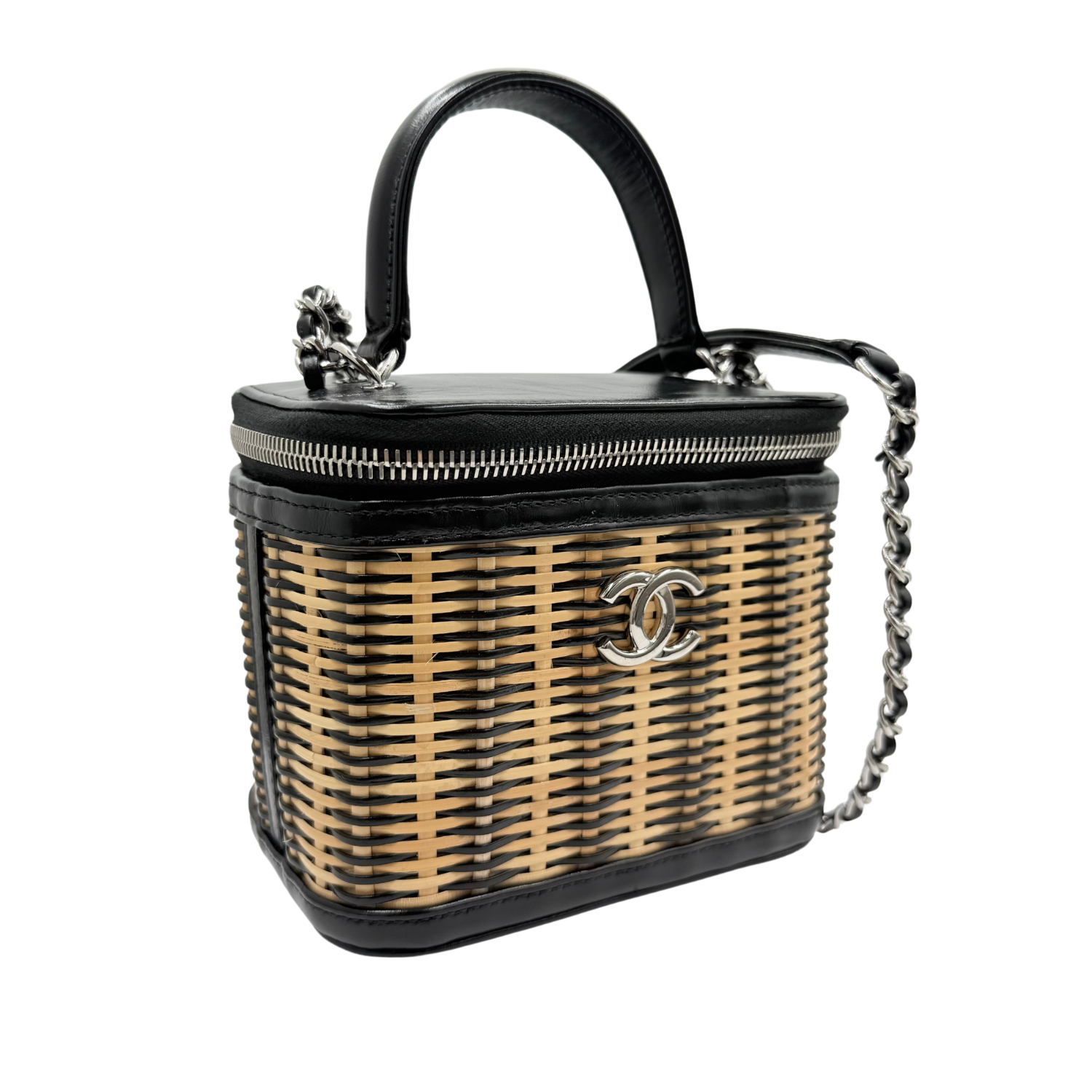 Chanel Small Take Away Wicker Vanity Case